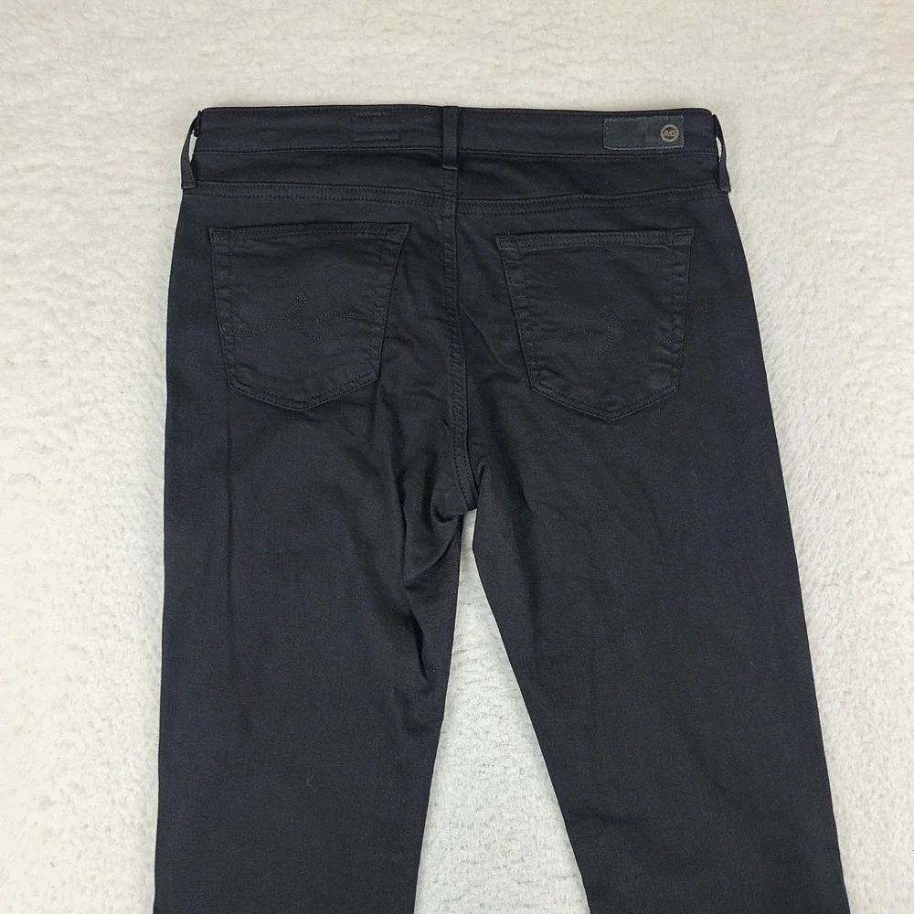 AG Adriano Goldschmied Jeans Womens 28x30 Black Wash The Stella Slim Straight
